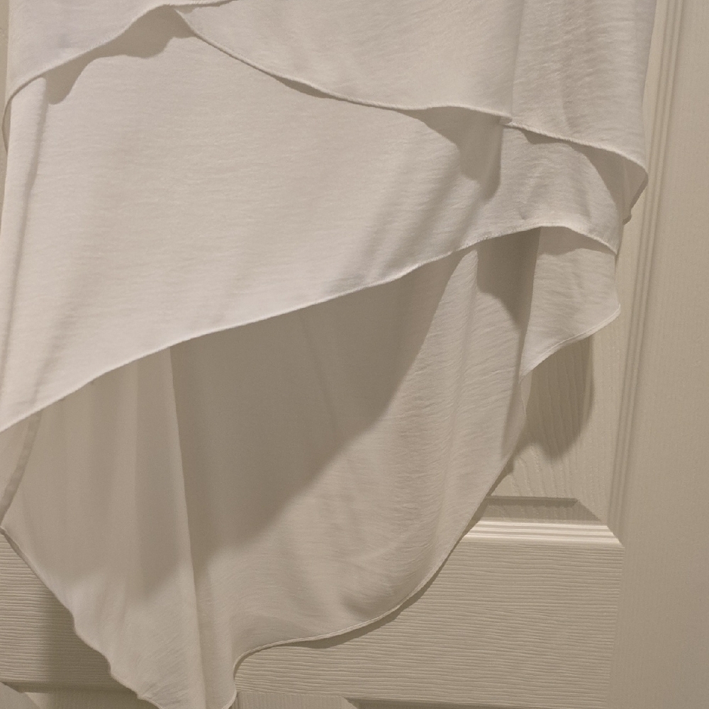 BCBGMaxAzria White Layered Tank Top - Picture 4 of 6